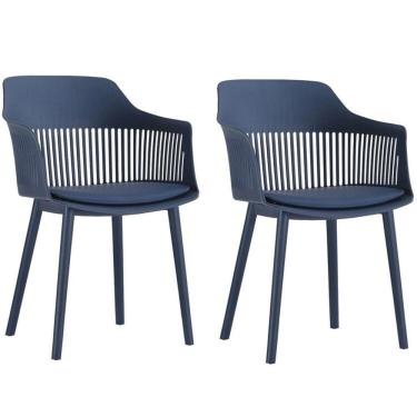 Imagem de Kit com 2 Cadeiras para Sala de Jantar Marcela Azul