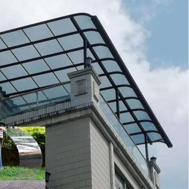 Imagem de Painéis de telhado de policarbonato para estufa, painéis de iluminação natural transparentes de 1,5 mm de espessura, anti-UV, resistente ao vento, adequado para -40-120 ℃, corte fácil (1 x 11 m)