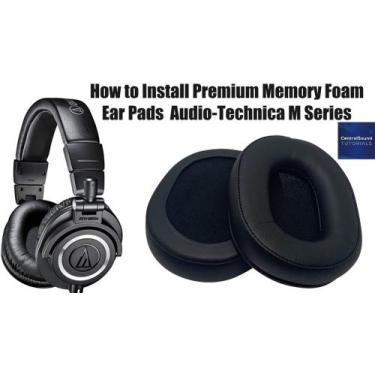 Imagem de Espumas Almofadas Audio Technica Ath-m50 Th-m50x Ath-m40x - almofada f