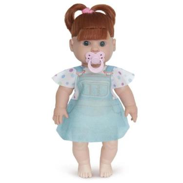 Imagem de Boneca Brinquedo Menina Infantil Danadinha Ruiva 766 Chupeta - Milk Br