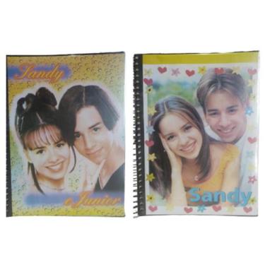 Imagem de Caderno Escolar Espiral Com tiras autocolantes 200 Folhas Sandy E Juni