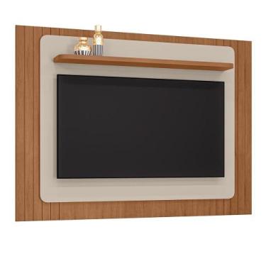 Imagem de Painel Suspenso Mônaco 180cm para TV até 60 - Casa D, Cedro/Off White