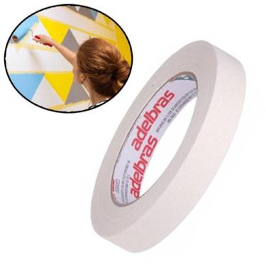 Imagem de Fita Crepe Adelbras Masc 710 Para Pintura 18mm X 50m, Fita Crepe