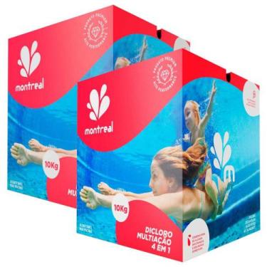 Imagem de Cloro Granulado Dicloro 4 em 1 Multiação 10 KG com 2 Unidades MONTREAL