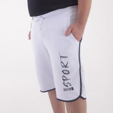 Imagem de Bermuda Moletinho Plus Size Masculina BYG Sport - BYG Moda Fitness, Ma