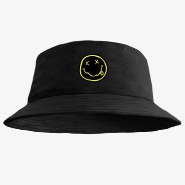Imagem de Chapéu Bucket Hat Estampado Emoji - MP Moda Masculina, Único, Preto