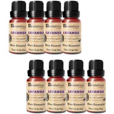 Imagem de ÓLEO ESSENCIAL  LAVANDA 10ml NATUFLORES KIT 8 UND