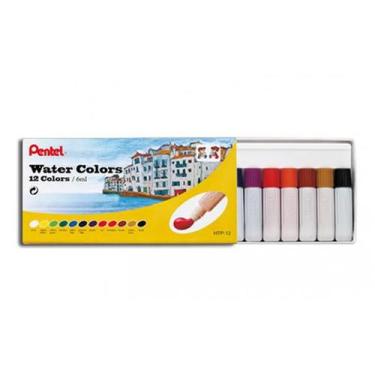 Imagem de Tinta Aquarela Pentel 12 cores Water colors HTP-12
