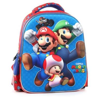 Imagem de Mochila Escolar Infantil Mário Costas - RENOVEDECOR, Vermelha