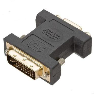 Imagem de Adaptador Conector Dvi Macho 24 5 X Vga Femea Sb 21051 - TEBERA, AUDIO