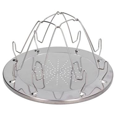 Imagem de Torradeira de Acampamento, Fogão de Acampamento Dobrável de Aço Inoxidável Torradeira Suporte de Rack de Torradeira de Acampamento Suporte de Rack de Torradeira de Acampamento