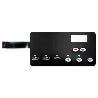 Imagem de Membrana de interruptor 42002-0029Z compatível com sistemas elétricos de aquecedor de piscina e spa Sta-Rite Max-E-Therm, peça de reposição