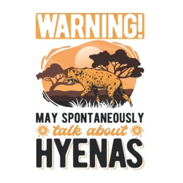 Imagem de Hyena Notebook: May Spontaneously Talk About Hyena's Hyena Aardwolf / 6x9 Inches / 120 ruled Sites