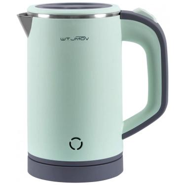 Imagem de Chaleira Elétrica 0,8L com Desligamento Automático, Aço Inoxidável, 110V 600W, WTJMOV, Verde