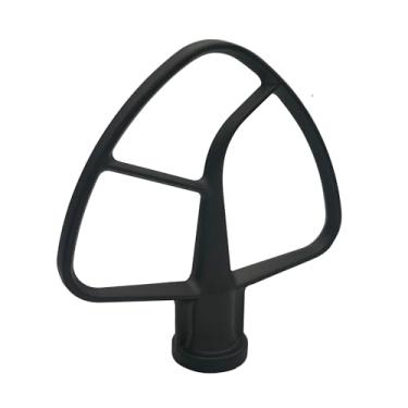 Imagem de Batedor de borda flexível de alumínio de 4,8 L, 4,5 e 5 litros, compatível com os modelos de batedeira Kitchenaid K45SS, KSM75, KSM95, KSM150PS, KSM152PS e KSM155GB. (4,5-5 Quart) (4,5-5 Quart)