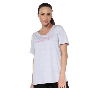 Imagem de Camiseta Fila Basic Train Feminina, G, Cinza, Cinza
