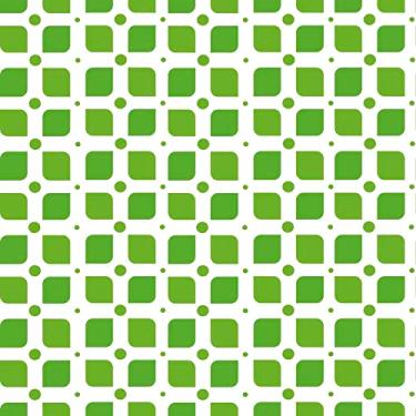 Imagem de Papel De Parede Banheiro Pastilhas Verdes Autocolante 5m