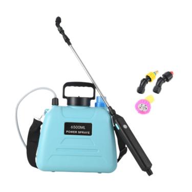 Imagem de Generic Pulverizador elétrico de jardim com bocais de névoa frasco de spray pode portátil jardarding sprayer de pátio de água pulverizador de água para, 6.5l Blue 26x30cm