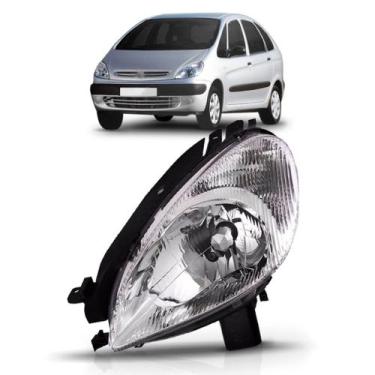 Imagem de Farol xsara picasso 2000 a 2004 lente raiada - TYC, Esquerdo