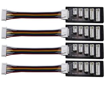 Imagem de Blomiky Pacote com 4 placas adaptadoras XH-7P e cabos para carregador de bateria de lítio B6 B6AC C150 T240 T400/placa XH-7P *4