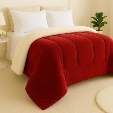 Imagem de Coberdrom Edredom Pele De Carneiro Casal Queen Sherpa DuplaFace Varias