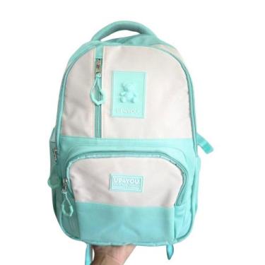 Imagem de Mochila de Costas Urso c/ Espaço Notebook cor Turquesa - Luxcel