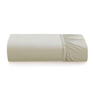 Imagem de Karsten Lençol King com Elástico Avulso Tom Sálvia 100% Algodão 200 Fios