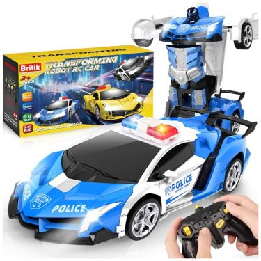 Imagem de Mini Carro de Controle Remoto Britik, RC, Transformação com um Toque, Drift de 360º, Escala 1:18, Presente para Crianças de 4 a 6 Anos,
