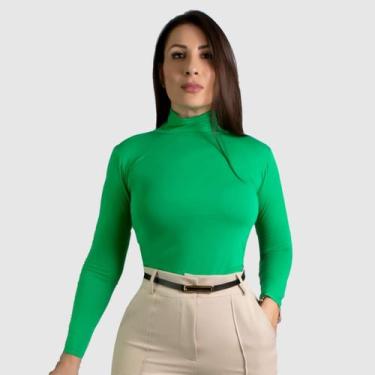 Imagem de Blusa Social Feminina Manga Longa Cacharrel Segunda Pele - SWISS BOUTI