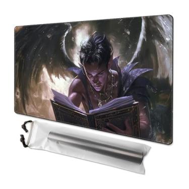 Imagem de MTG Playmat 24” x 14”, Unique Art Playmat with Zones, Fits MTG Foundations, Poké, TCG, Yu-Gi-Oh!, Lorcana & Middle Earth Card Mat, Ultra Pro Quality, Free Storage Bag (Dean of Shadow)