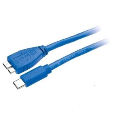 Imagem de Cabo Usb 3.0 Tipo C X Micro B - 1m Cor Azul - TEBERA, INFORMATICA E TE