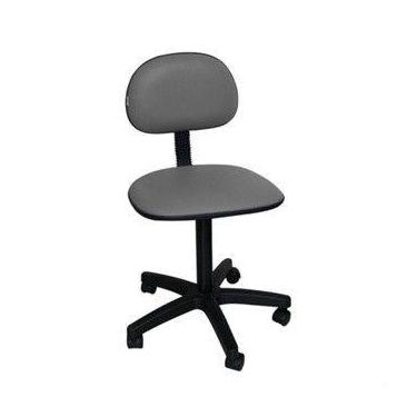 Imagem de Cadeira Secretária Giratória Tropical Tecido Cinza - Barão das Cadeira