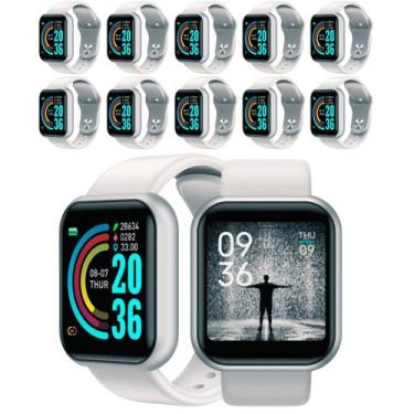 Imagem de Relógio Smartwatch Atacado 10 Peça D20 Masculino E Feminino - 01Smart,