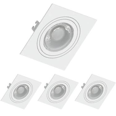 Imagem de 4 Spot Recuado Save Energy Par30 E27 Embutir Quadrado