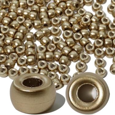 Imagem de Richbunnys 1000 contas de pônei de plástico multicoloridas a granel para artesanato, 6 * 9 mm cores sortidas contas de cabelo, incluindo preto, vermelho, azul, branco para fazer pulseiras, pingentes