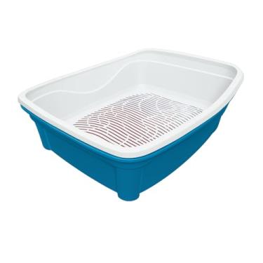 Imagem de Caixa de areia grande para peneirar Classic Plus - Bandeja de areia grande para gatos com sistema de peneiração inteligente para higiene, economia e conforto - Design durável e fácil de limpar para