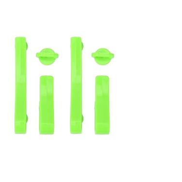 Imagem de ZJchao Ganchos de Saco de Praia de Plástico Charm Cutie Cup Holder Connector Key Titular para Bogg Bags Insert, Acessórios ABS Modernos Em Cores Vivas, Conjunto de 6 Peças [Tote de (Verde)