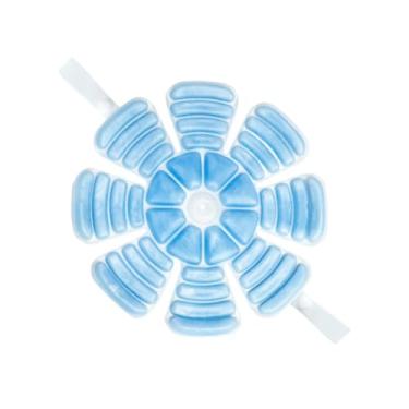 Imagem de simhoa Almofada de resfriamento para cabeça, bolsa de gelo, forro prático reutilizável, inserção de resfriamento para praia, ciclismo, atividades ao ar