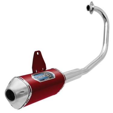 Imagem de Escapamento Escape  Compatível Com Moto Titan 150 Sport 2004 À 2008 Pr