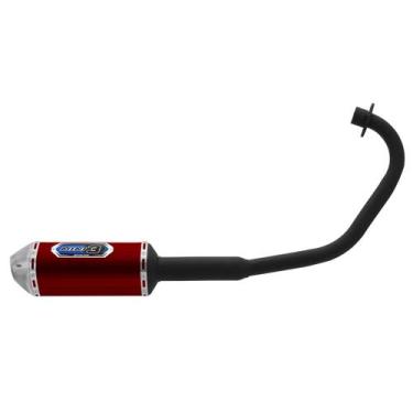 Imagem de Escapamento Pro Tork Mini 3 Titan Ks 125 Fan 2000 À 2008 Curva Preta, 