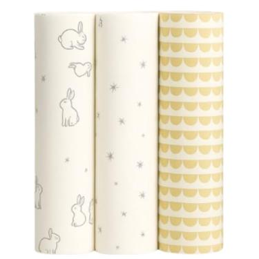 Imagem de Cueiro Flanelado Dupla Face 80x80cm 100% Algodão Unissex – Macio, Estampado, Confortável p/Bebê Recém-Nascido