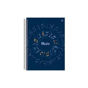 Imagem de Caderno de Música Universitário SD 80 Fls Capa Dura - Animativa, A4