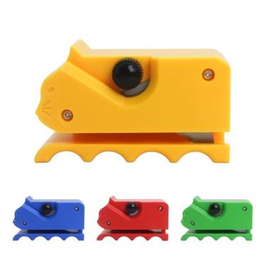 Imagem de YOUNEEDFUL Cortador de papelão de gato 2025 impresso em 3D ferramenta de corte de papelão portátil uma ótima ferramenta para construir casa para gatos (amarelo)