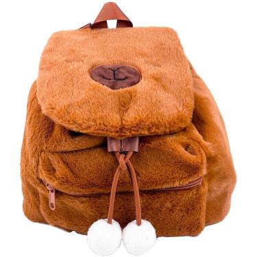 Imagem de Mochila Capivara com Pompoms - BBR Toys