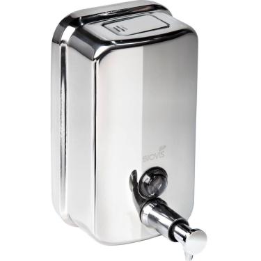 Imagem de Dispenser Sabonete/Álcool Gel - 1300ml | Aço Polido Manual