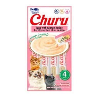 Imagem de Petisco para Gatos CHURU 4x14g Sache - Inaba, Atum com Salmao