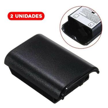 Imagem de Kit 2 Tampa Caixa Suporte Pilhas Controle Xbox 360 Sem Fio - Xtrad