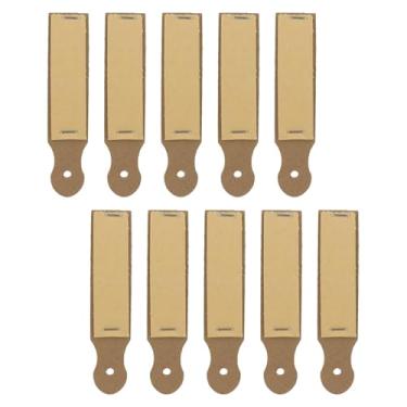 Imagem de Crapyt Afiador de lixa, 11,5 cm × 2,5 cm, 6 folhas, esboço, lixa, apontador de lápis, ferramentas de desenho para polir lápis, giz de cera, carvão e bastões pastel, 10 peças pequenas