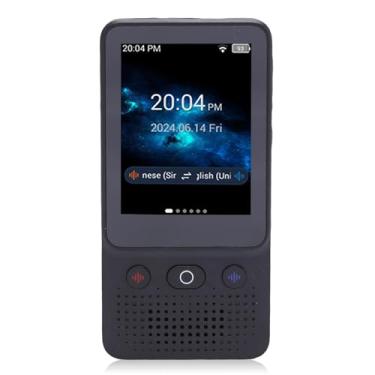 Imagem de Dispositivo tradutor de idiomas, tradutor de voz inteligente em tempo real bidirecional 138 idiomas 1 GB + 8 GB com tela sensível ao toque de 3,0 polegadas WiFi Bluetooth para ChatGPT