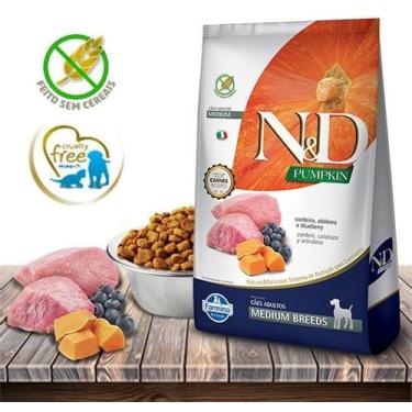 Imagem de Ração Seca Nd Pumpkin Canine Cordeiroblue Adult Medium - Farmina